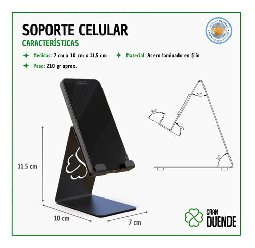 Gran Duende Soporte Apoya Celular Para Escritorio Home Office 1