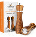 Gennua Kitchen Acacia Wood Salt and Pepper Mills, 20 Cm Each 1