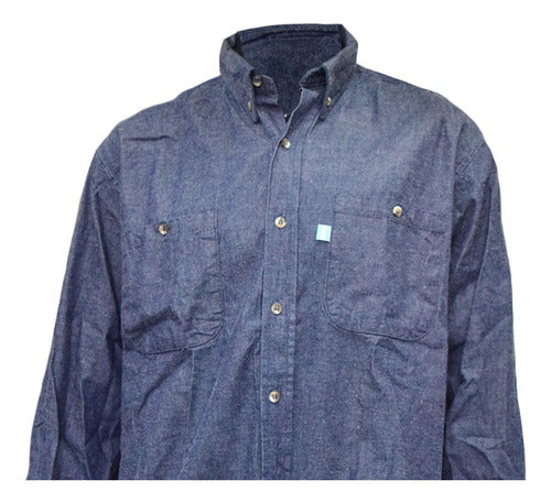 Ombu Classic Reinforced Work Jean Shirt with Pockets 1