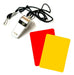 Quuz Referee Kit Red Yellow Card + Metallic Whistle 0