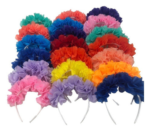 Frida Pack of 20 Colorful Flower Headbands 0