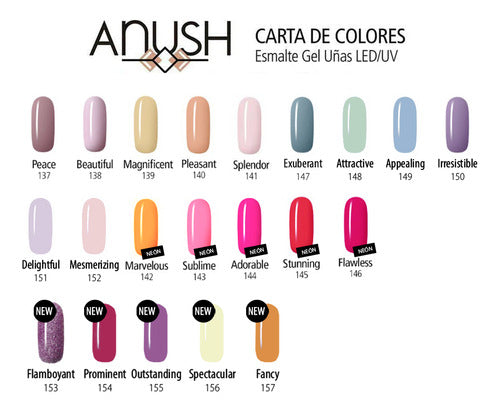 6 Esmaltes Semipermanentes X15ml Anush 4