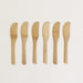 Set of 6 Bamboo Spreader Knives Ideal for Cheese Boards and Breakfast 0