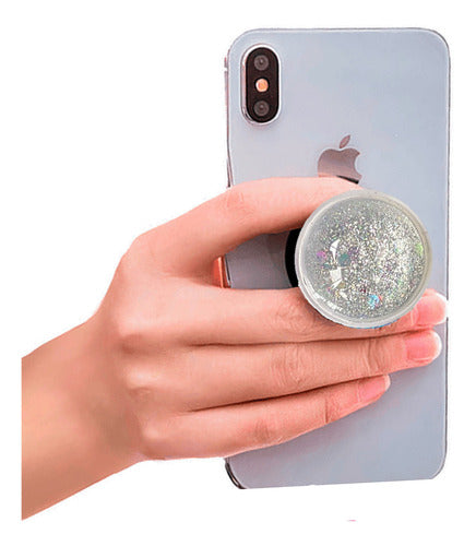 Universal Water and Glitter Cell Phone Ring Holder 40