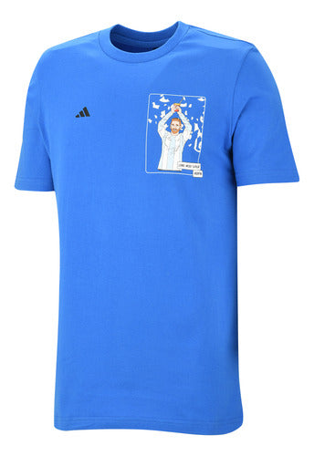 Adidas Messi Men's Soccer T-Shirt in Light Blue | Dexter 4