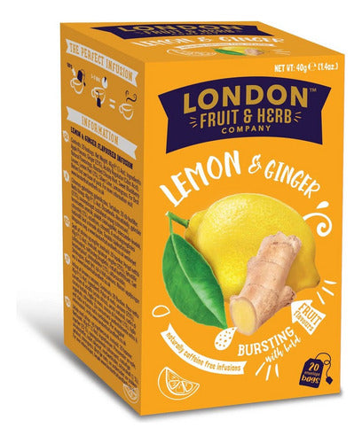 London Fruit & Herbal Tea Lemon and Ginger, 20 Units 0