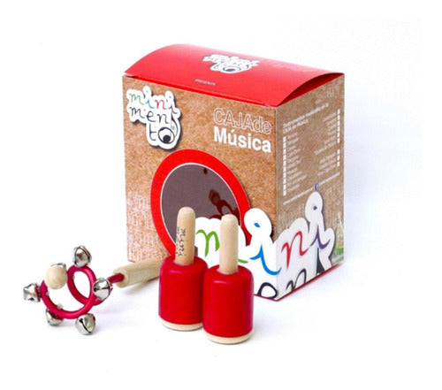 Minimento Kit Instrumentos Musicales Percusion Maracas X2 Cascabelero 3