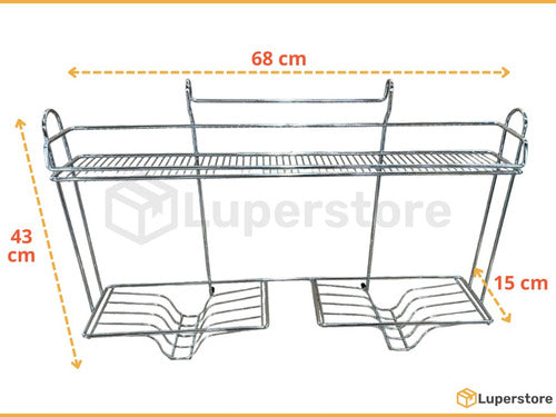 Luperstore Double Dish Rack + Cutlery Holder + 90 Cm Bar 3