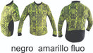 Thermal Long Sleeve Cycling Jersey with Elastane - Printed 0