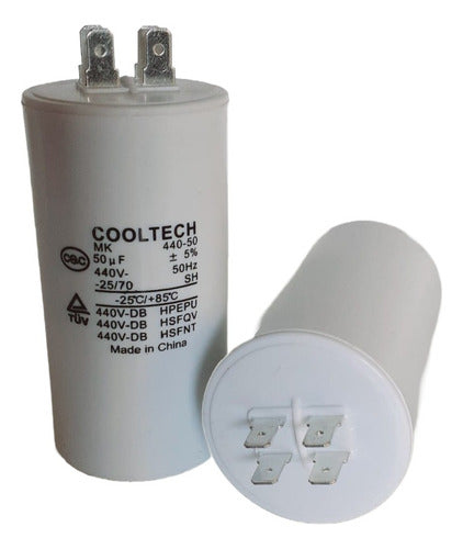 Capacitor De Marcha Para Aire Acondicionado 50 Mf 0