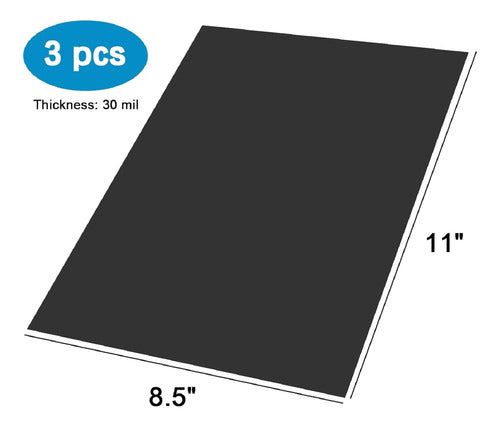 Hojas De Acero Flexible Con Adhesivo, 0,76 Mm, 21,6 X 27,9 C 3