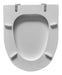White Lacquered Metal Toilet Seat Cover Marina Design 1