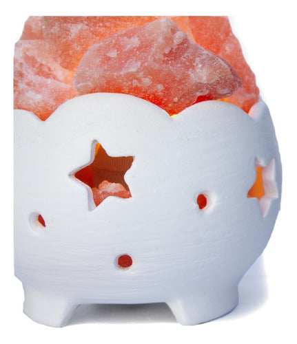 Peperina Essentials Electric Ceramic Warmer + White Salt Lamp 2