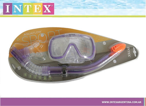 Máscara Para Buceo Set Con Snorkel Wave Rider Adulto  Intex 2