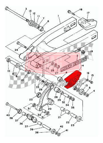 Chain Slider Guide for Yamaha YZ 80 (1986-1992) 3