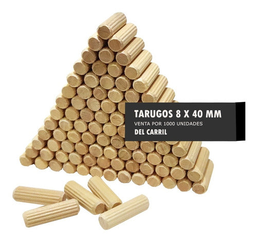 Tarugo Madera Estriado Bolsa De 1000 Unidades 6 Mm X 30 Mm 1