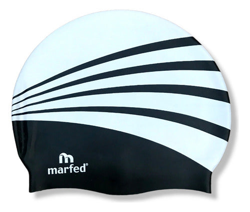 Swimming Cap Marfed Silicone Combined Colors for Pool 19