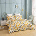 DaDa Bedding Yellow Fleur Floral Juego De Funda Nórdica - Go 1