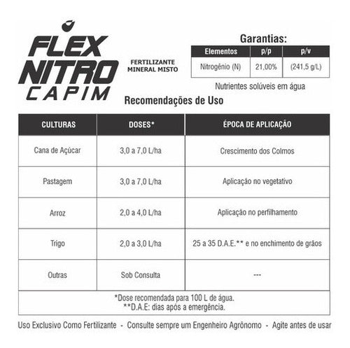 Fertilizante Nitro Capim 1 Litro Foliar 1