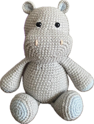 Pequemau Hipopótamo Amigurumi Tejido A Crochet 0