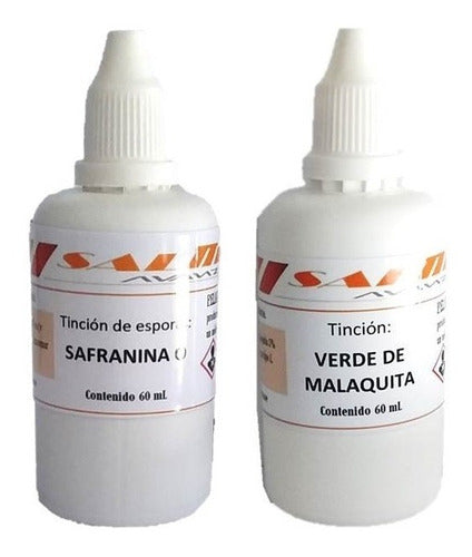 Salttech Kit Tinción Verde Malaquita-Safranina X 60 Ml C/u 0