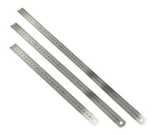 30cm Graduated Stainless Steel Ruler for Precision Cutting 0