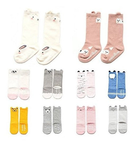 Nuziku Knee Socks for Babies and Girls Non-Slip 0