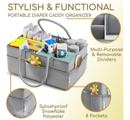 Baby Diaper Caddy Nursery Storage Bin Y Car Organizer Para P 3