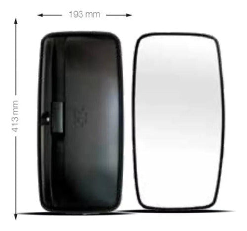 SP Universal Exterior Mirror for Mercedes Benz Truck 1215-1633 Curved 1