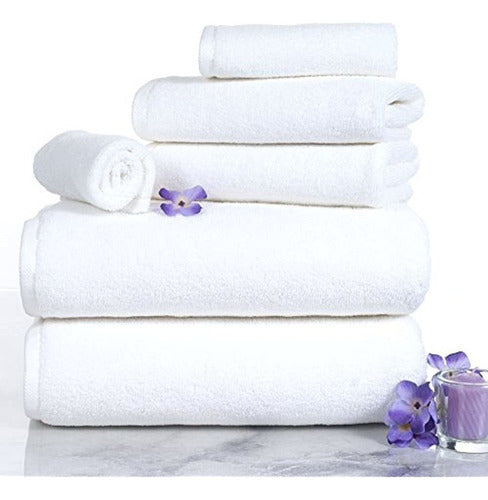 Lavish Home 100% Cotton Zero Twist Towel Set 1