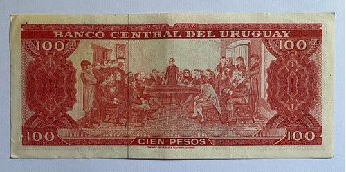 Billete Uruguay 100 Pesos 1967, 7a3 Rotondaro, Bu07 1