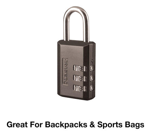 Master Lock Combination Lock Customizable for Gym - Black 1