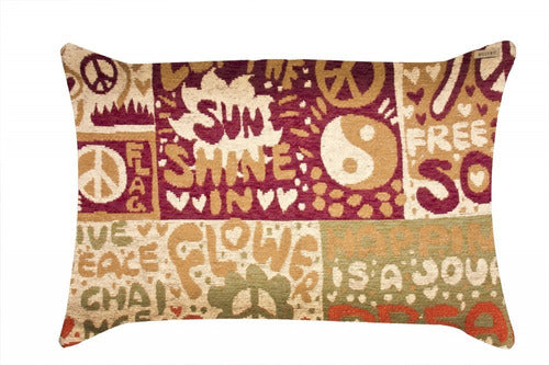 Huitrú Chenille Pillow Cover 50 Cm X 30 Cm Hippie 1