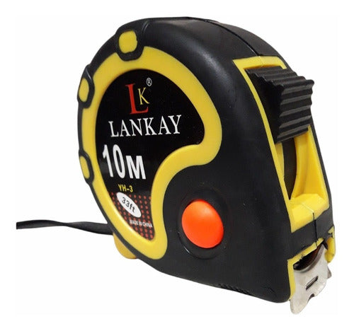 Lankay Measuring Tape 10 Mts 25mm with Brake and Rubber Clip 1