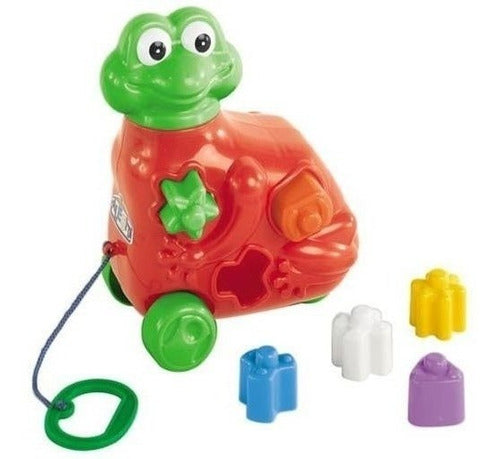 Renata Educational Frog Pull Toy Calesita 0717 0