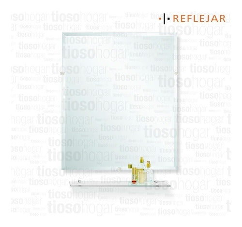 Reflejar Beveled Mirror with Shelf – Rectangular 50cm 4