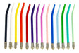 Intercan 40 Colorful Straws with Spring Assorted or Custom Selection 0