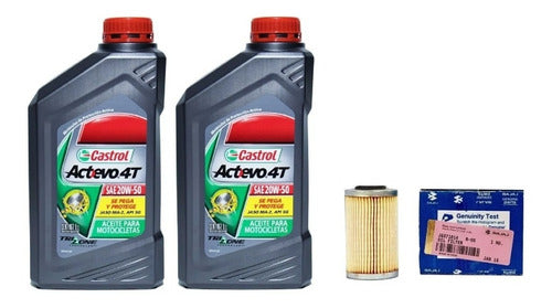 Bajaj Castrol Mineral Oil and Filter Kit 20W50 Rouser NS 200 0