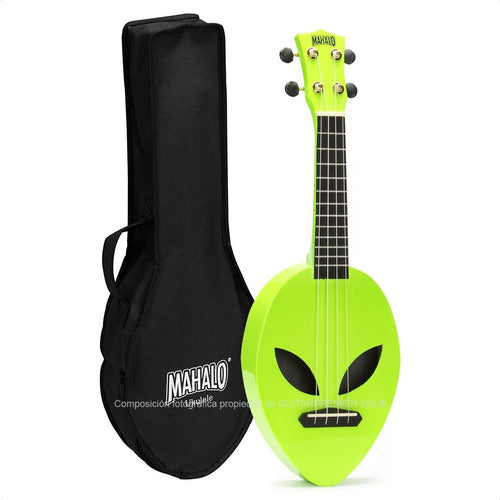 Mahalo Soprano Ukulele Alien with Aquila Strings + Original Case 0