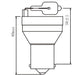 Poli Lampara Con Bocina/Chicharra Marcha Atras BA15S 12V 20W 1