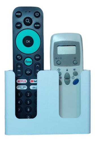 Double Wall Mounted Remote Control Organizer by MOTIF3D 0