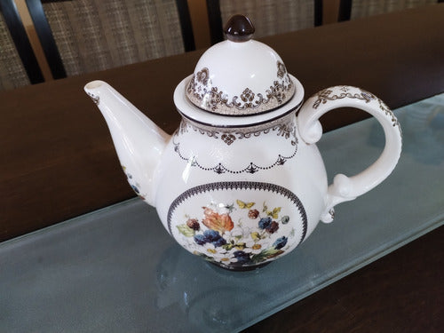 Elegante Muy Bonita Tetera De  Porcelana 5