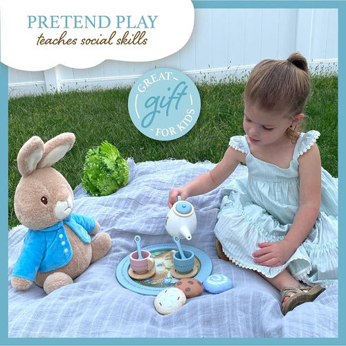 Kids Preferred Beatrix Potter Peter Rabbit Wooden Tea Set 1