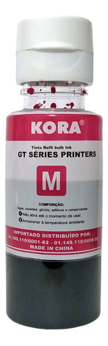 Kit Colorido Tinta Kora Compatível Para Gt-5822 Gt-5820 5810 1