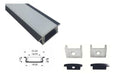 Perfil Aluminio Negro Para Led 2835 5050 5630 1mts Oferta! 0