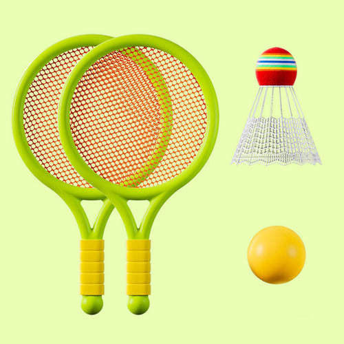 Crianças Conjunto De Tênis Badminton, Raquetes De Verde 7