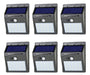 Generic Solar Powered LED Reflector Light Pack of 6 with 20 LEDs and 4W 0