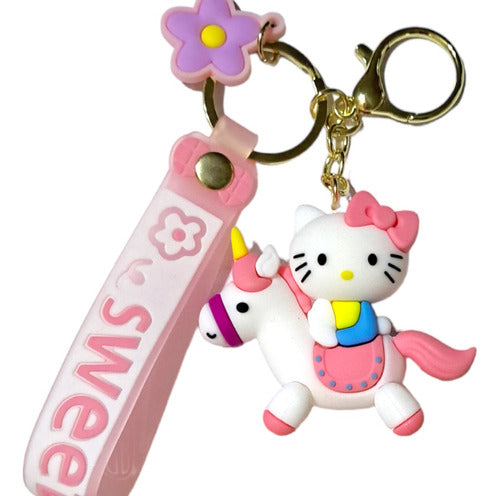 Bootleg Hello Kitty En Unicornio - Rubber Keychain 2