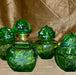 Perfumes Artículos Tocador Frasco Antiguo Verde Esmeralda 1