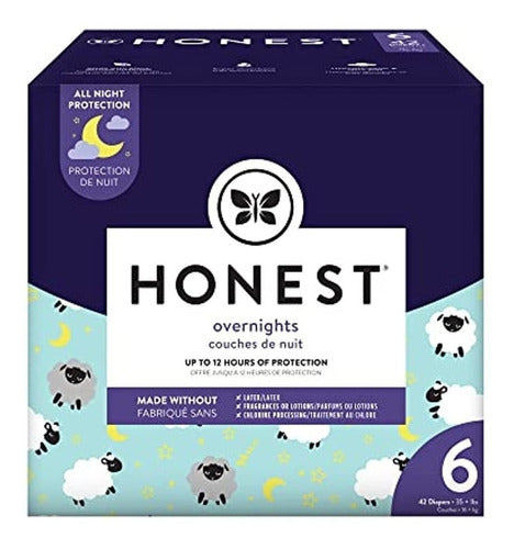 The Honest Company Overnight Sleepy Sheep Diapers | Sustainable Material 0